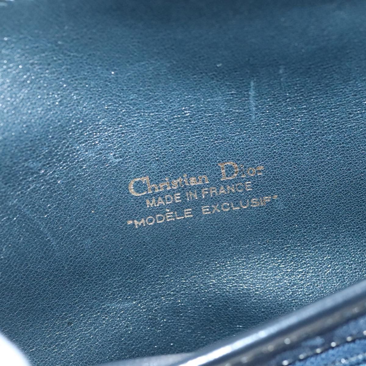 Dior Trotter Navy Canvas Clutch Bag (Pre-Owned) Size ONE SIZE - 11 Thumbnail