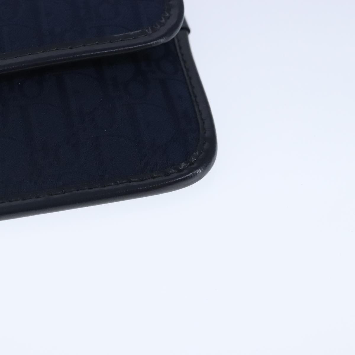 Dior Trotter Navy Canvas Clutch Bag (Pre-Owned) Size ONE SIZE - 6 Thumbnail