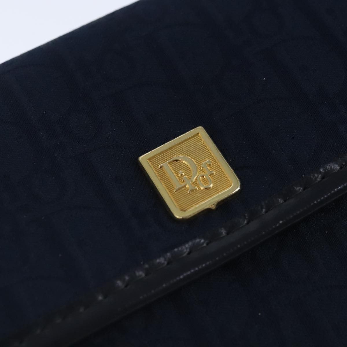 Dior Trotter Navy Canvas Clutch Bag (Pre-Owned) Size ONE SIZE - 7 Thumbnail