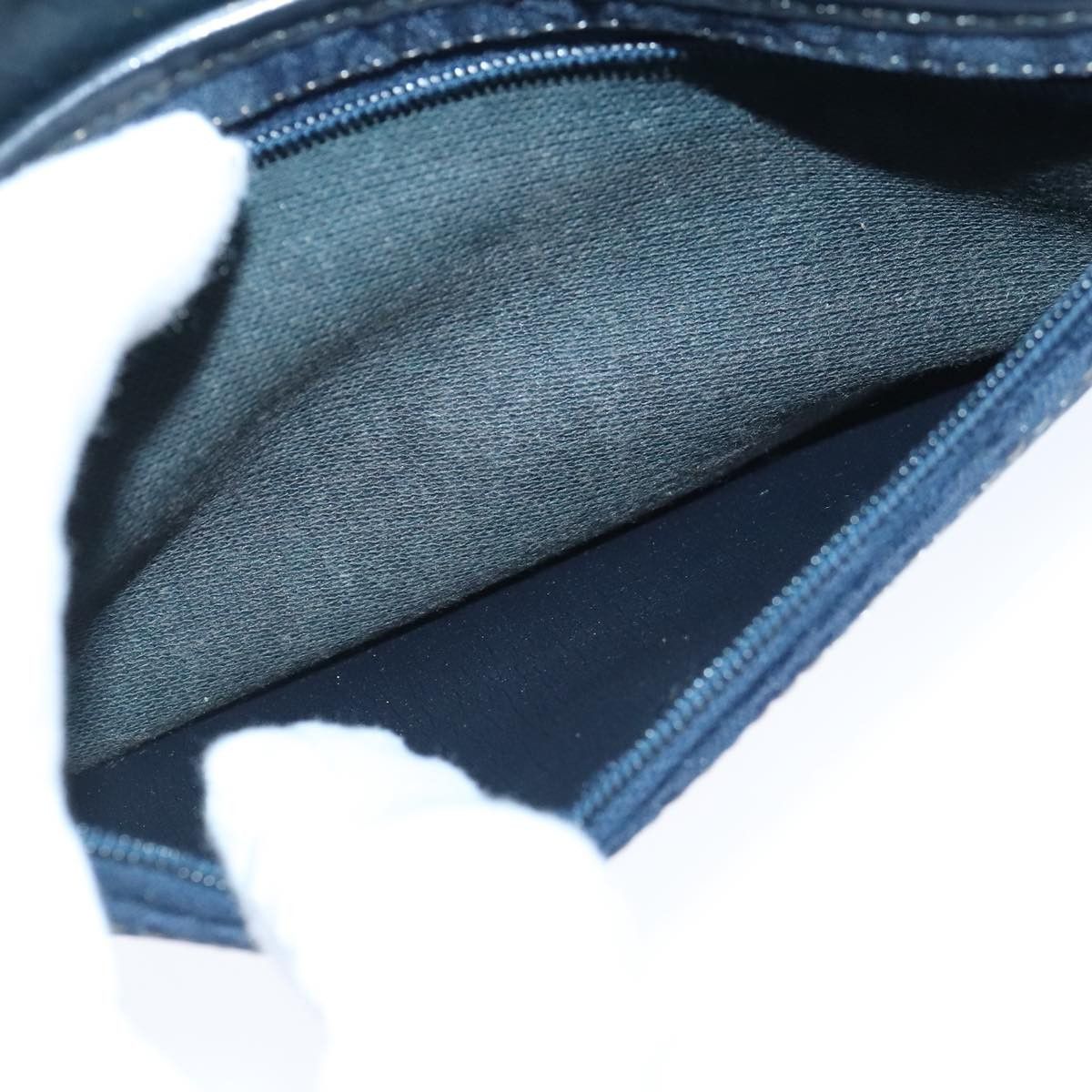 Dior Trotter Navy Canvas Clutch Bag (Pre-Owned) Size ONE SIZE - 17 Thumbnail