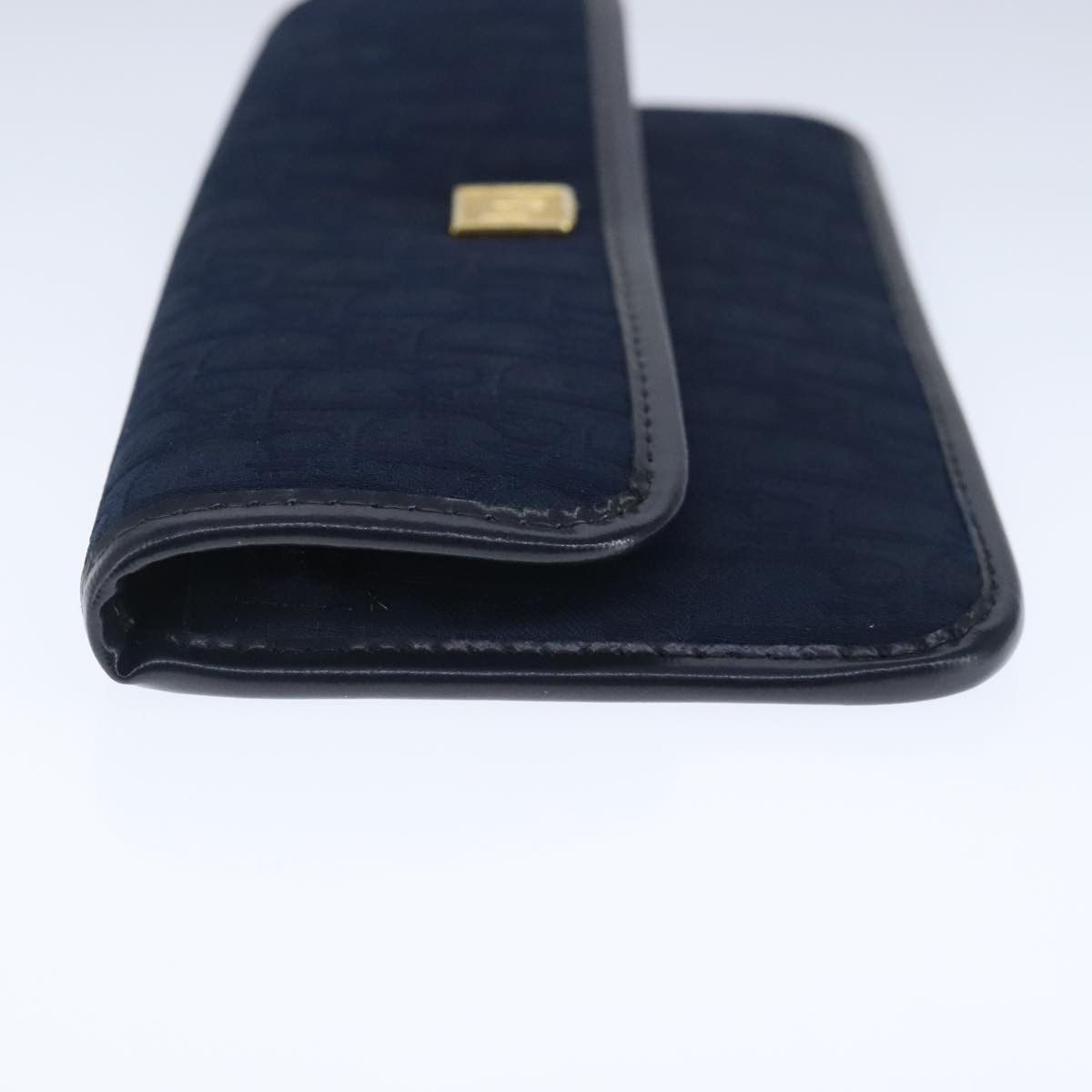 Dior Trotter Navy Canvas Clutch Bag (Pre-Owned) Size ONE SIZE - 3 Thumbnail