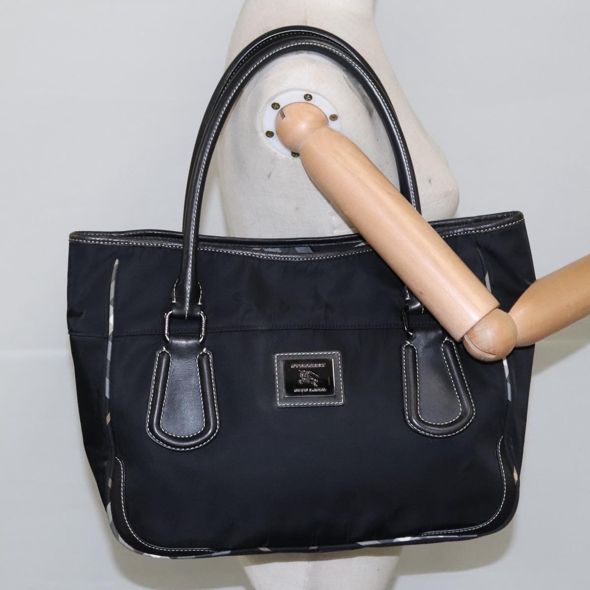 Burberry Blue Label Black Synthetic Tote Bag (Pre-Owned) Size ONE SIZE - 11 Thumbnail