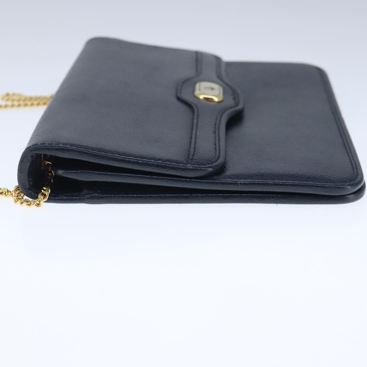 Dior Vintage Navy Leather Shoulder Bag (Pre-Owned) Size ONE SIZE - 3 Thumbnail