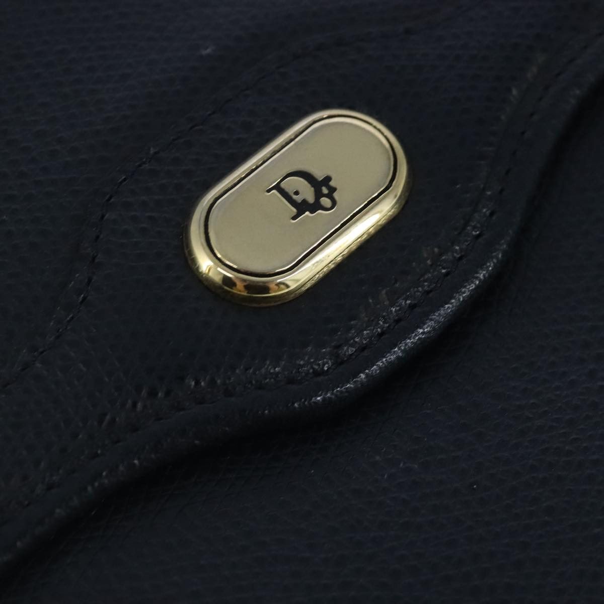 Dior Vintage Navy Leather Shoulder Bag (Pre-Owned) Size ONE SIZE - 13 Thumbnail
