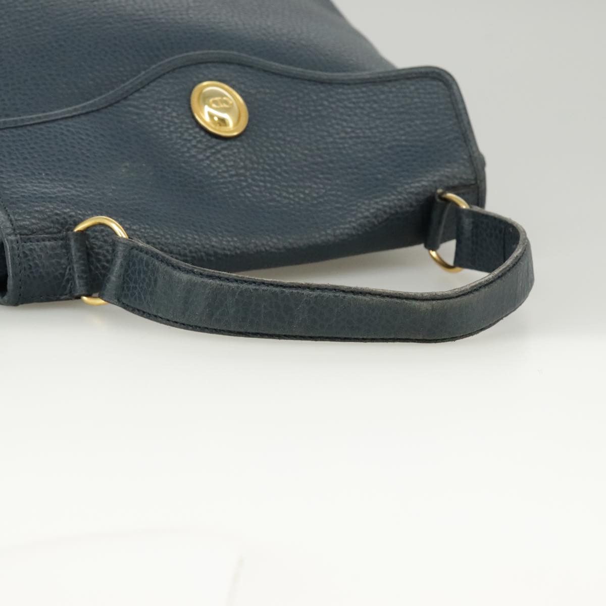 Dior Navy Leather Handbag (Pre-Owned) Size ONE SIZE - 4 Thumbnail
