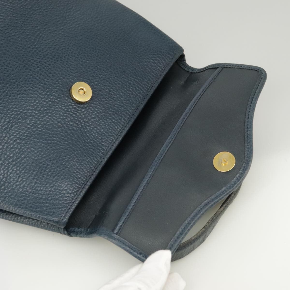 Dior Navy Leather Handbag (Pre-Owned) Size ONE SIZE - 19 Thumbnail