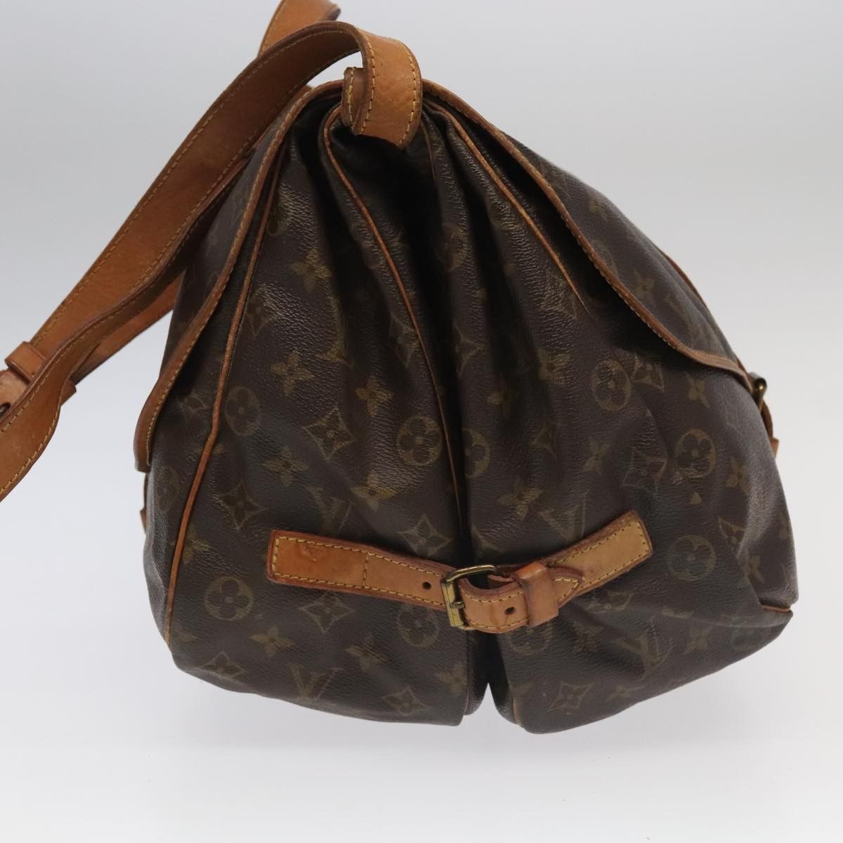 Louis Vuitton Saumur 35 Brown Canvas Shoulder Bag (Pre-Owned) Size ONE SIZE - 4 Thumbnail