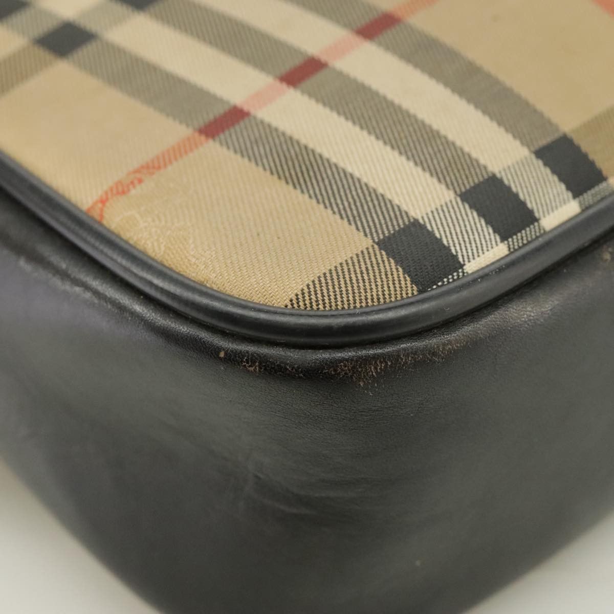 Burberry Nova Check Beige Canvas Shoulder Bag (Pre-Owned) Size ONE SIZE - 9 Thumbnail