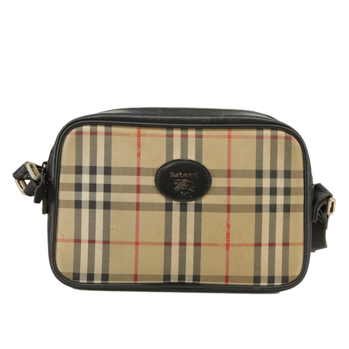Burberry Nova Check Beige Canvas Shoulder Bag (Pre-Owned) Size ONE SIZE - 2 Thumbnail