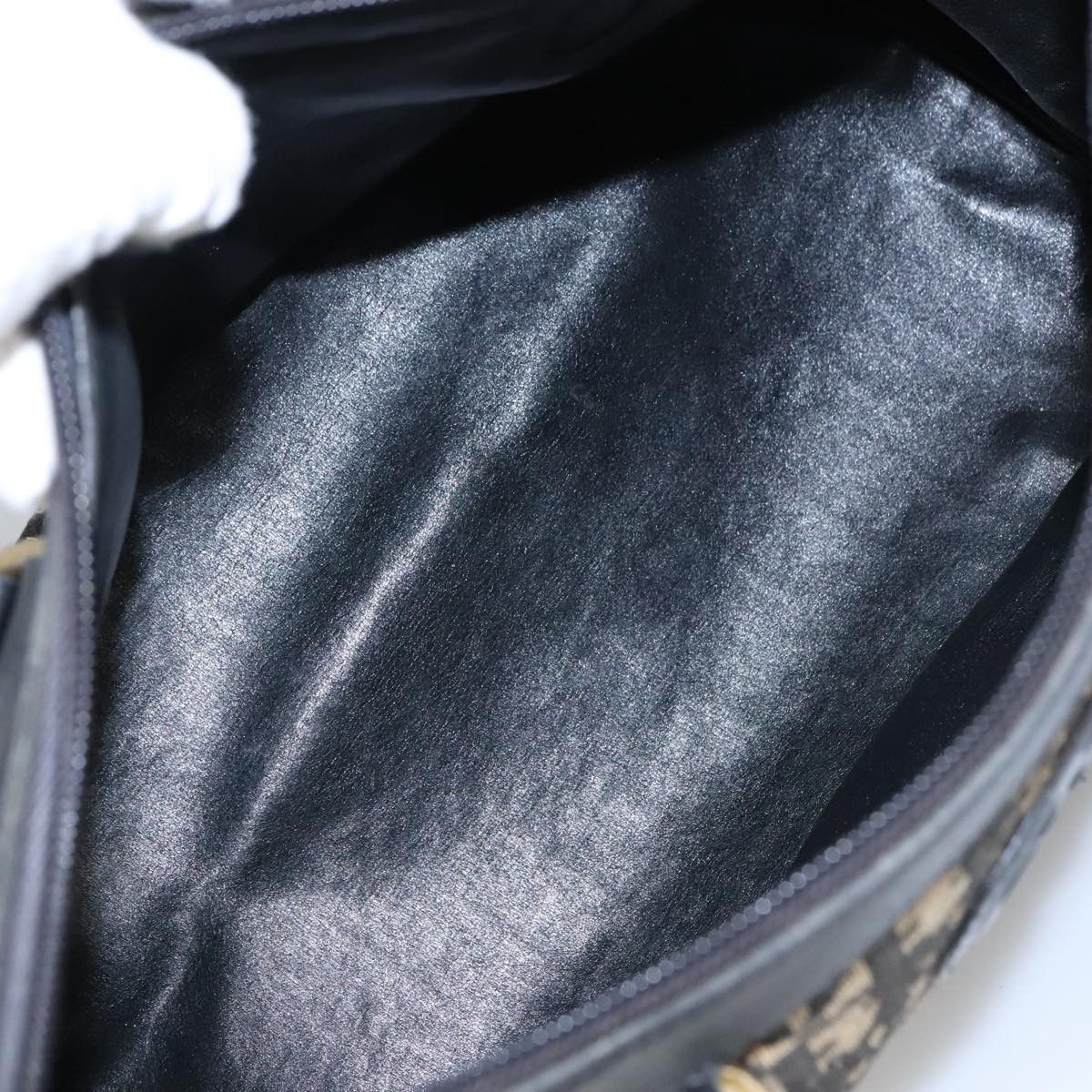 Dior Trotter Navy Canvas Handbag (Pre-Owned) Size ONE SIZE - 14 Thumbnail