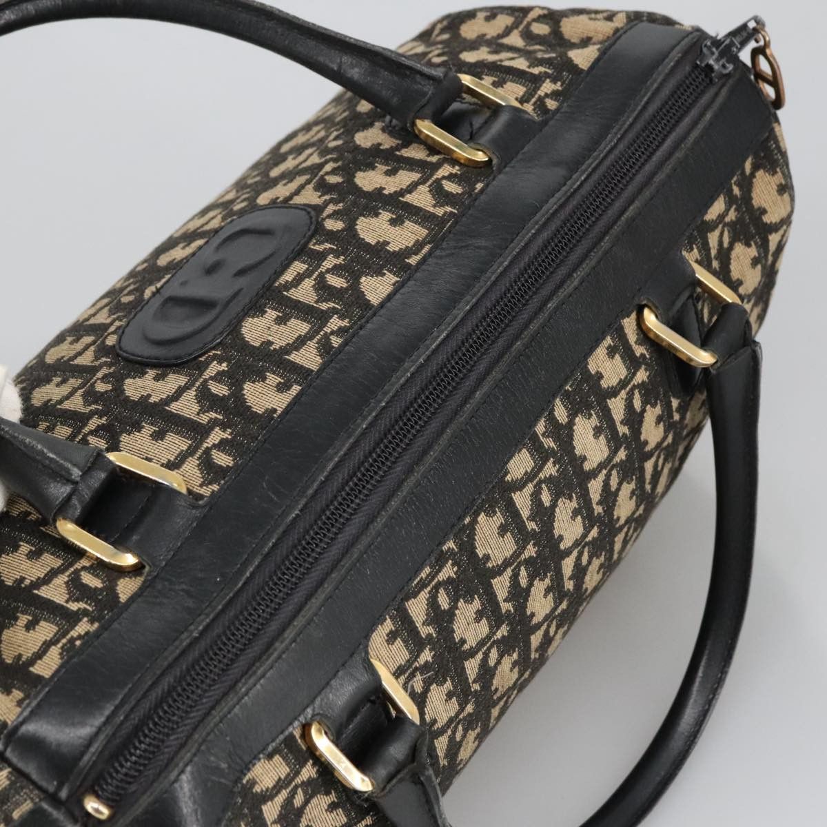 Dior Trotter Navy Canvas Handbag (Pre-Owned) Size ONE SIZE - 18 Thumbnail