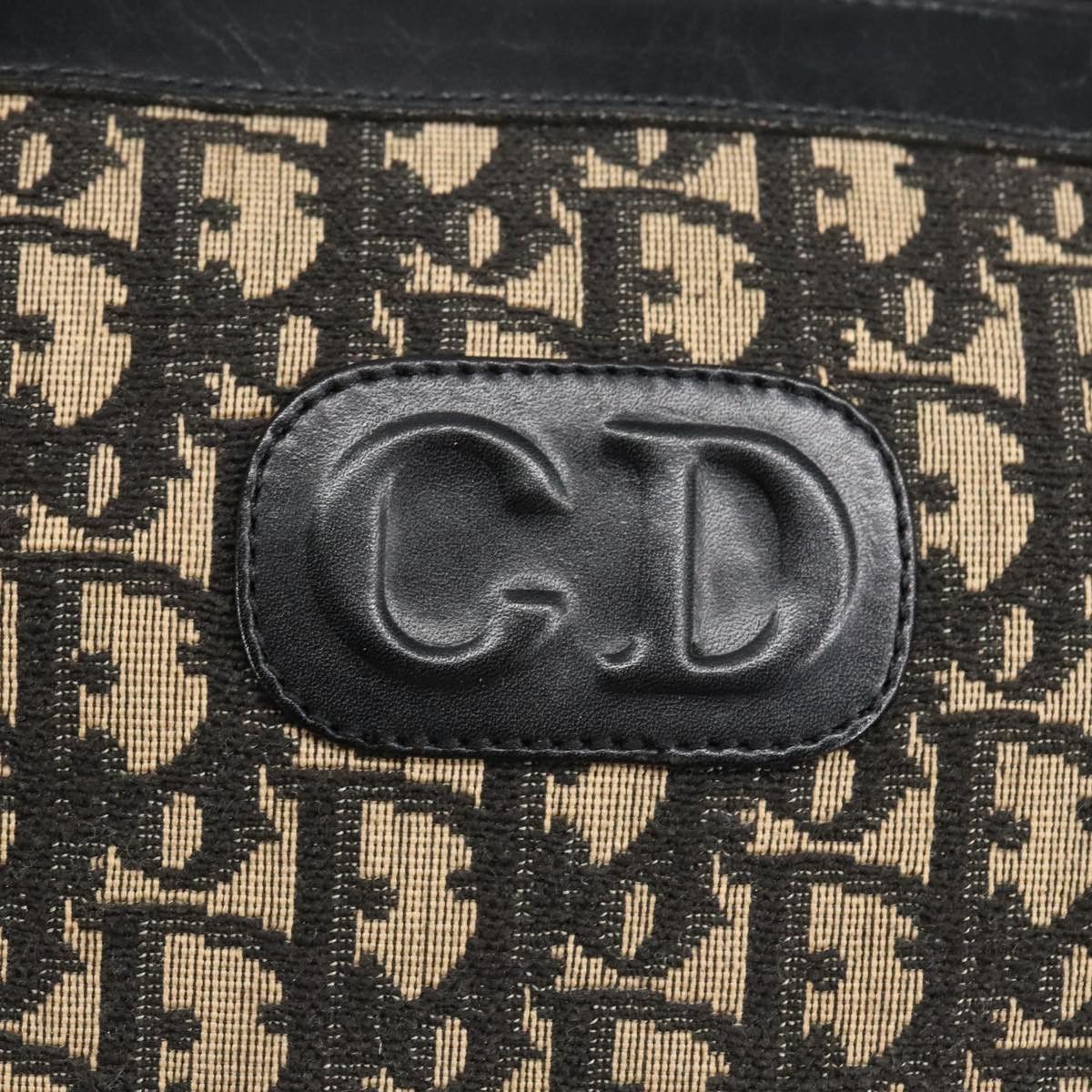 Dior Trotter Navy Canvas Handbag (Pre-Owned) Size ONE SIZE - 20 Thumbnail