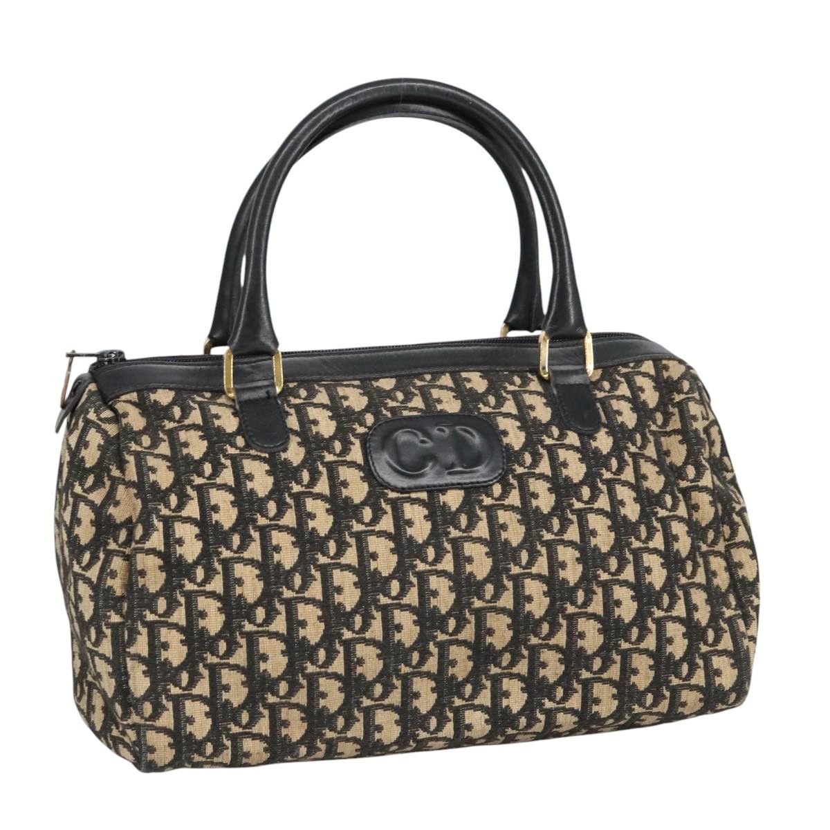 Dior Trotter Navy Canvas Handbag (Pre-Owned) Size ONE SIZE - 17 Thumbnail