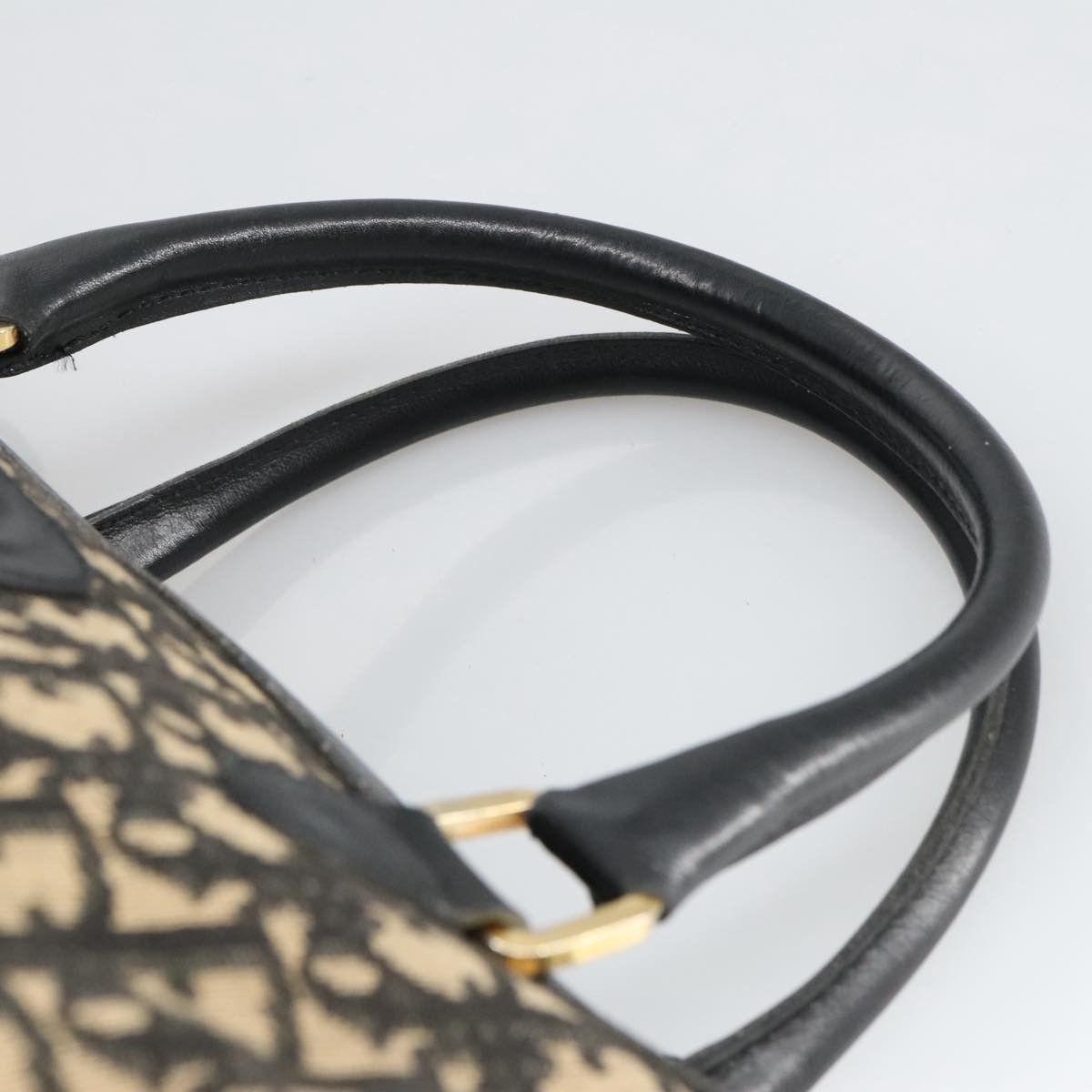 Dior Trotter Navy Canvas Handbag (Pre-Owned) Size ONE SIZE - 6 Thumbnail