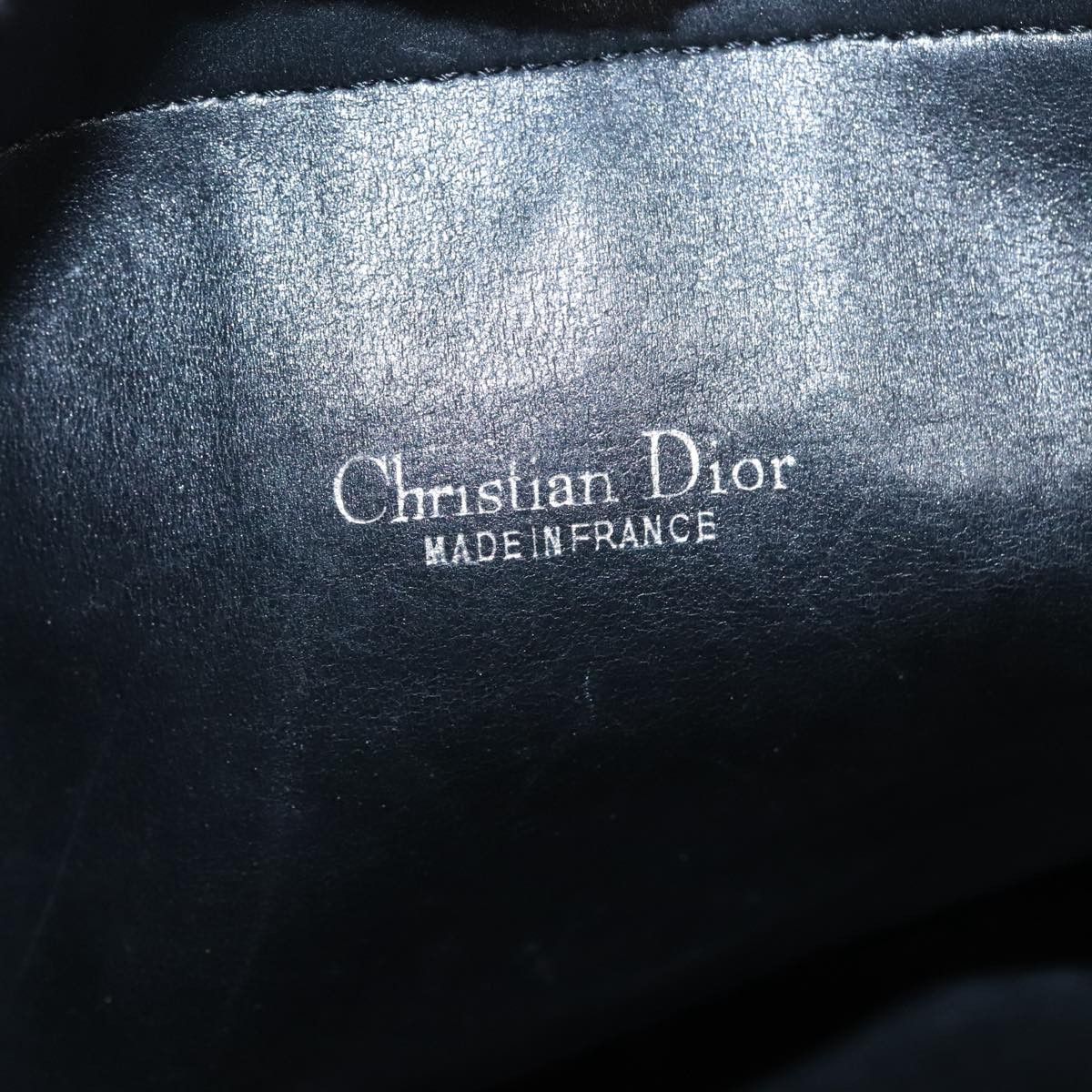 Dior Trotter Navy Canvas Handbag (Pre-Owned) Size ONE SIZE - 15 Thumbnail