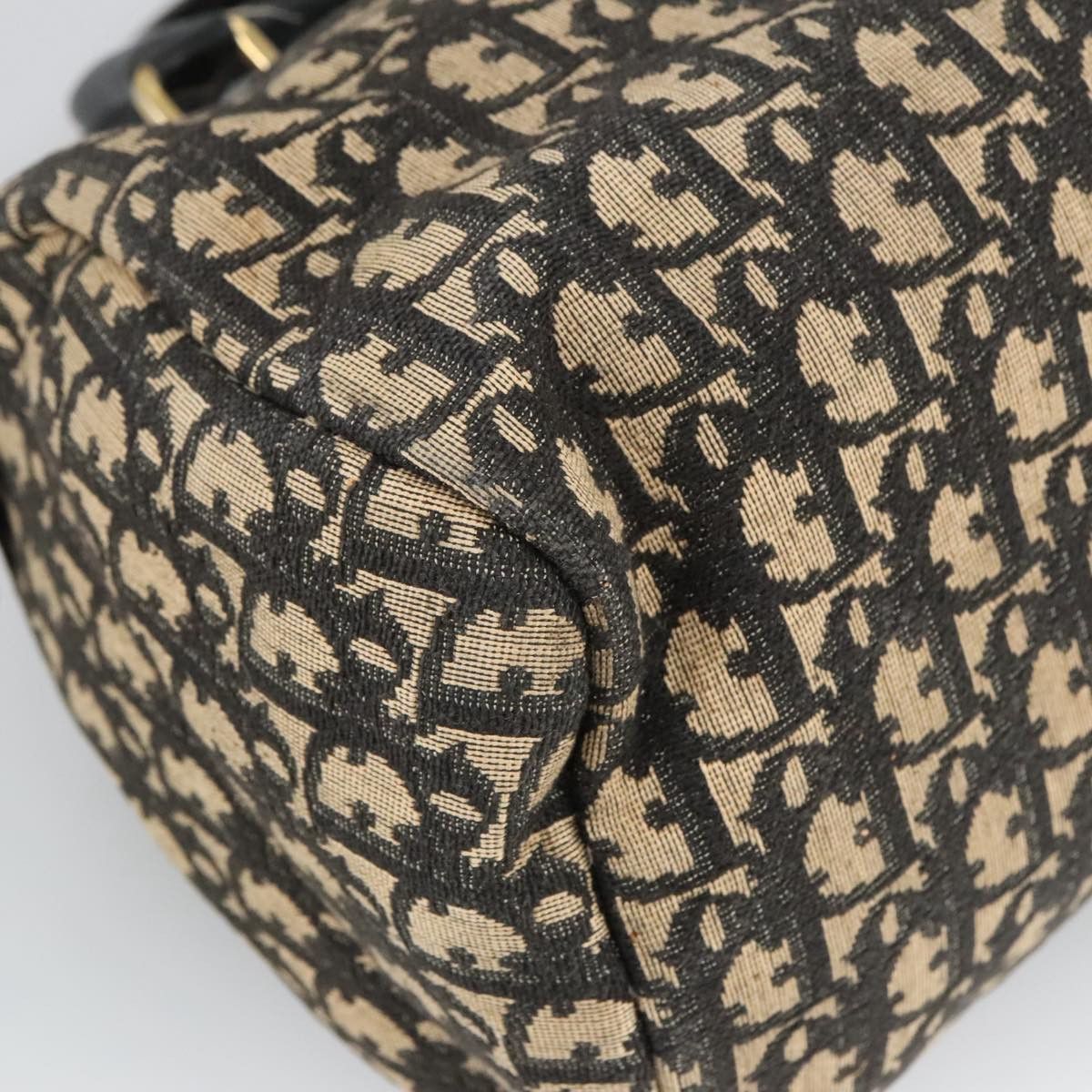 Dior Trotter Navy Canvas Handbag (Pre-Owned) Size ONE SIZE - 10 Thumbnail