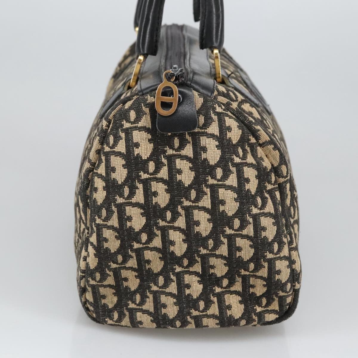 Dior Trotter Navy Canvas Handbag (Pre-Owned) Size ONE SIZE - 3 Thumbnail