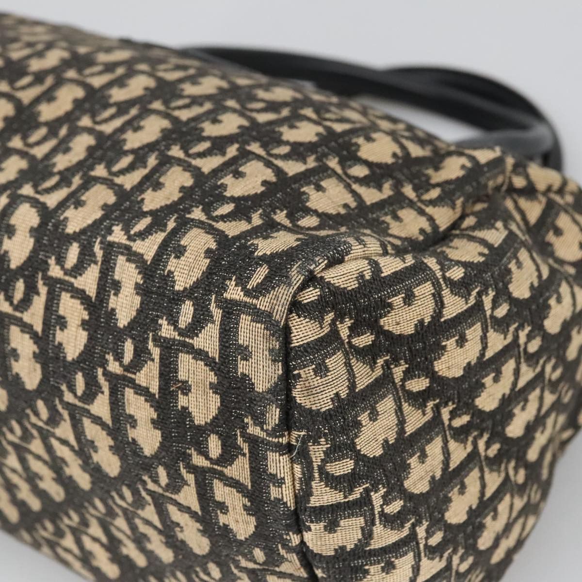 Dior Trotter Navy Canvas Handbag (Pre-Owned) Size ONE SIZE - 7 Thumbnail