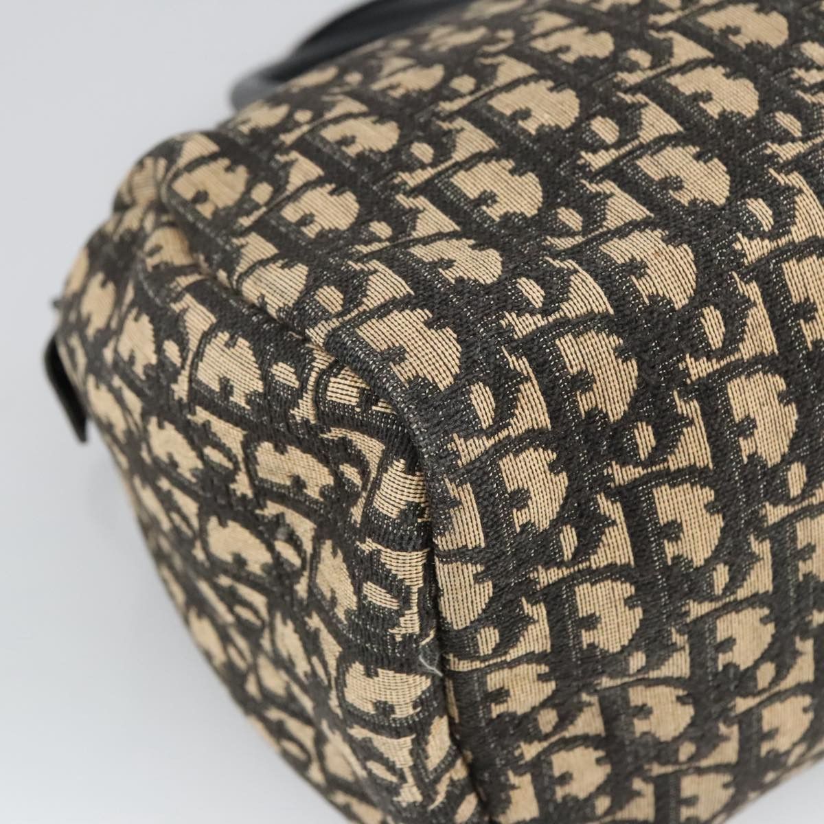 Dior Trotter Navy Canvas Handbag (Pre-Owned) Size ONE SIZE - 8 Thumbnail