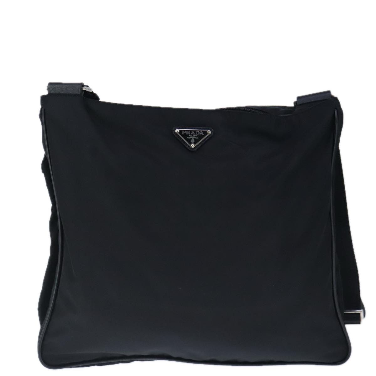 Prada Tessuto Black Synthetic Shoulder Bag (Pre-Owned) Size ONE SIZE - 12 Thumbnail