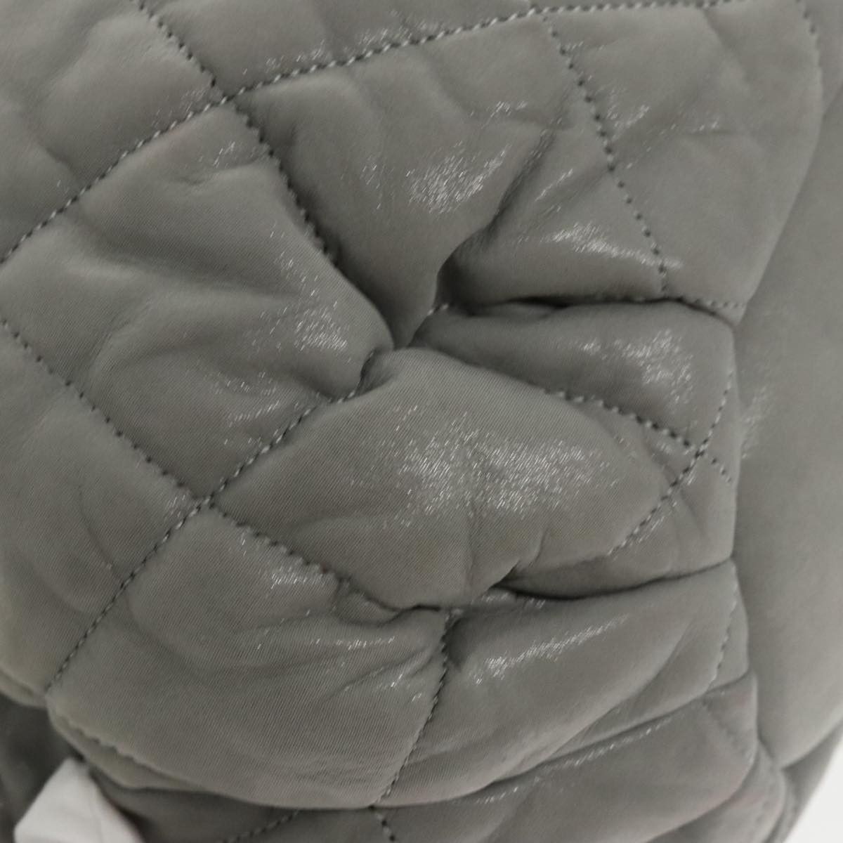 Chanel Quilted Grey Leather Handbag (Pre-Owned) Size ONE SIZE - 20 Thumbnail