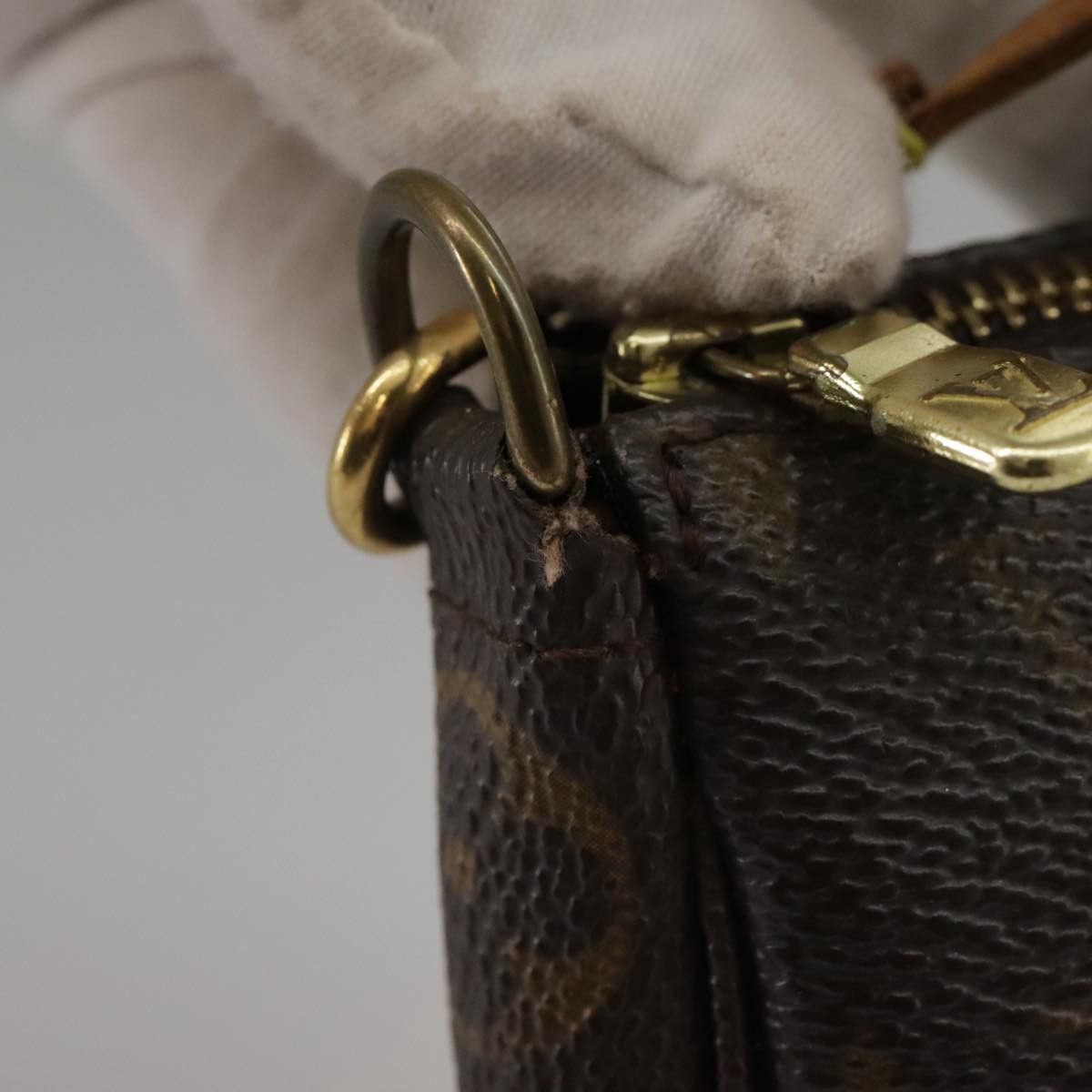 Louis Vuitton Pochette Accessoire Brown Canvas Clutch Bag (Pre-Owned) Size ONE SIZE - 16 Thumbnail