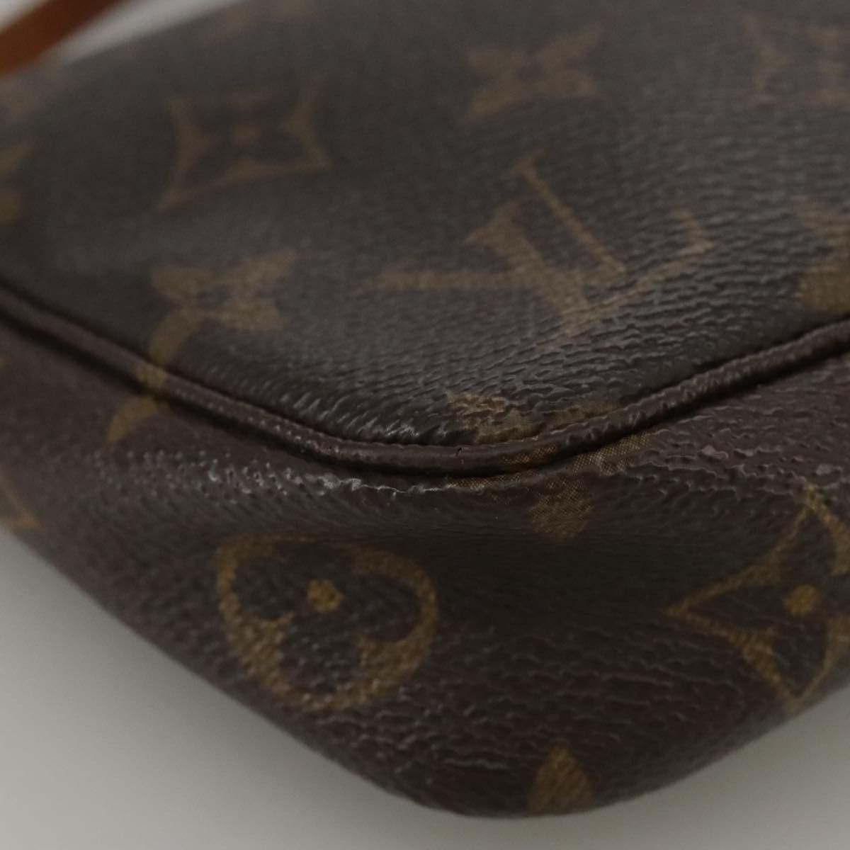 Louis Vuitton Pochette Accessoire Brown Canvas Clutch Bag (Pre-Owned) Size ONE SIZE - 8 Thumbnail