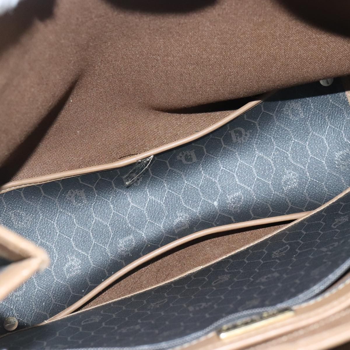 Dior Honeycomb Black Canvas Shoulder Bag (Pre-Owned) Size ONE SIZE - 7 Thumbnail