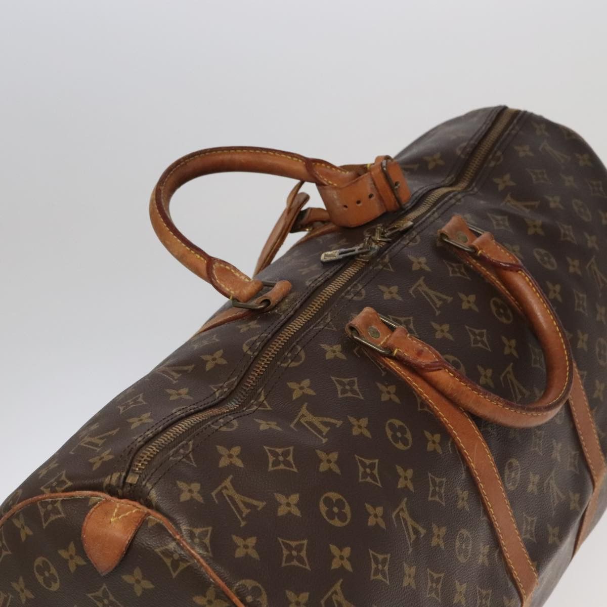 Louis Vuitton Keepall 55 Brown Canvas Travel Bag (Pre-Owned) Size ONE SIZE - 15 Thumbnail