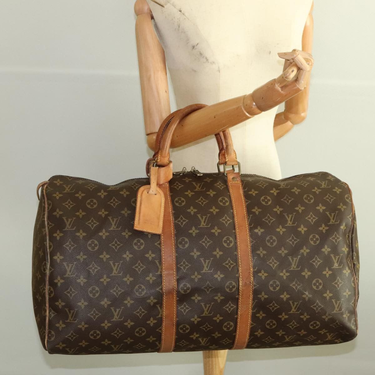 Louis Vuitton Keepall 55 Brown Canvas Travel Bag (Pre-Owned) Size ONE SIZE - 20 Thumbnail