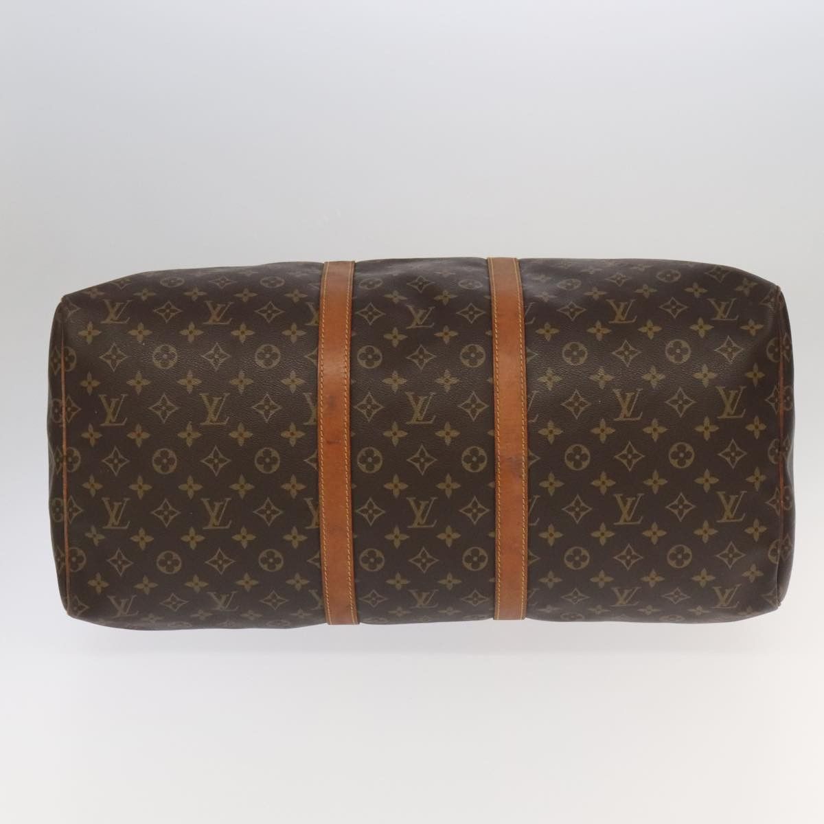 Louis Vuitton Keepall 55 Brown Canvas Travel Bag (Pre-Owned) Size ONE SIZE - 7 Thumbnail