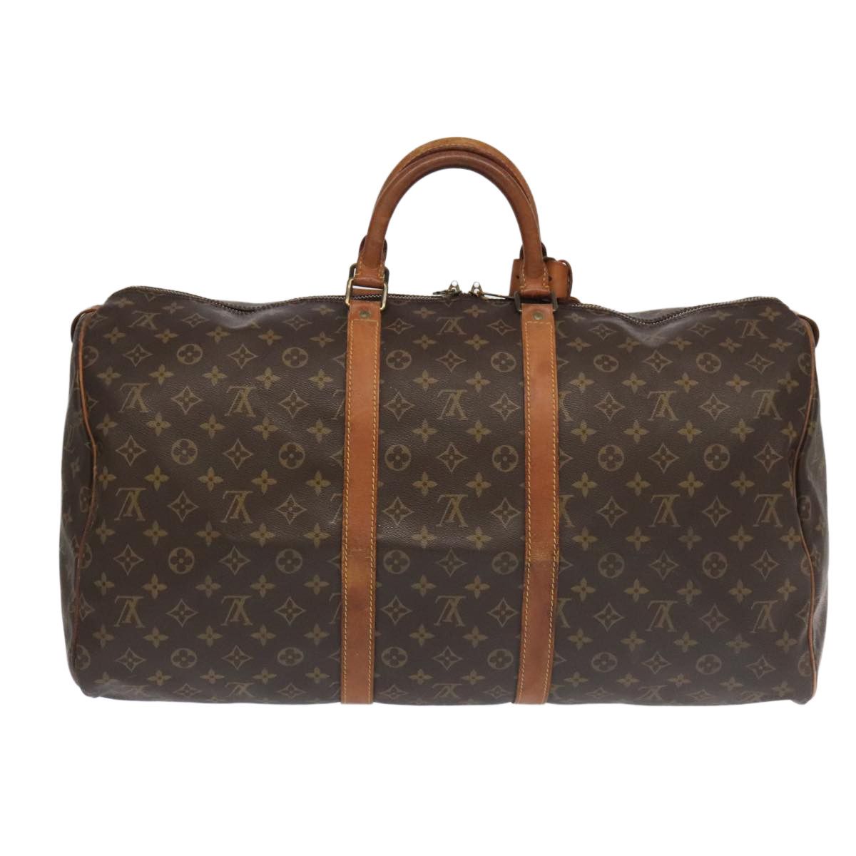 Louis Vuitton Keepall 55 Brown Canvas Travel Bag (Pre-Owned) Size ONE SIZE - 2 Thumbnail