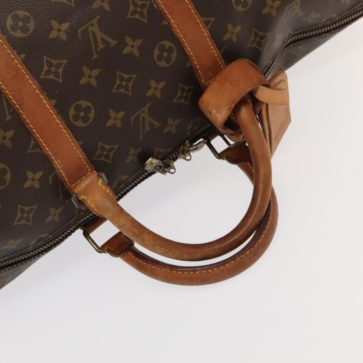 Louis Vuitton Keepall 55 Brown Canvas Travel Bag (Pre-Owned) Size ONE SIZE - 6 Thumbnail
