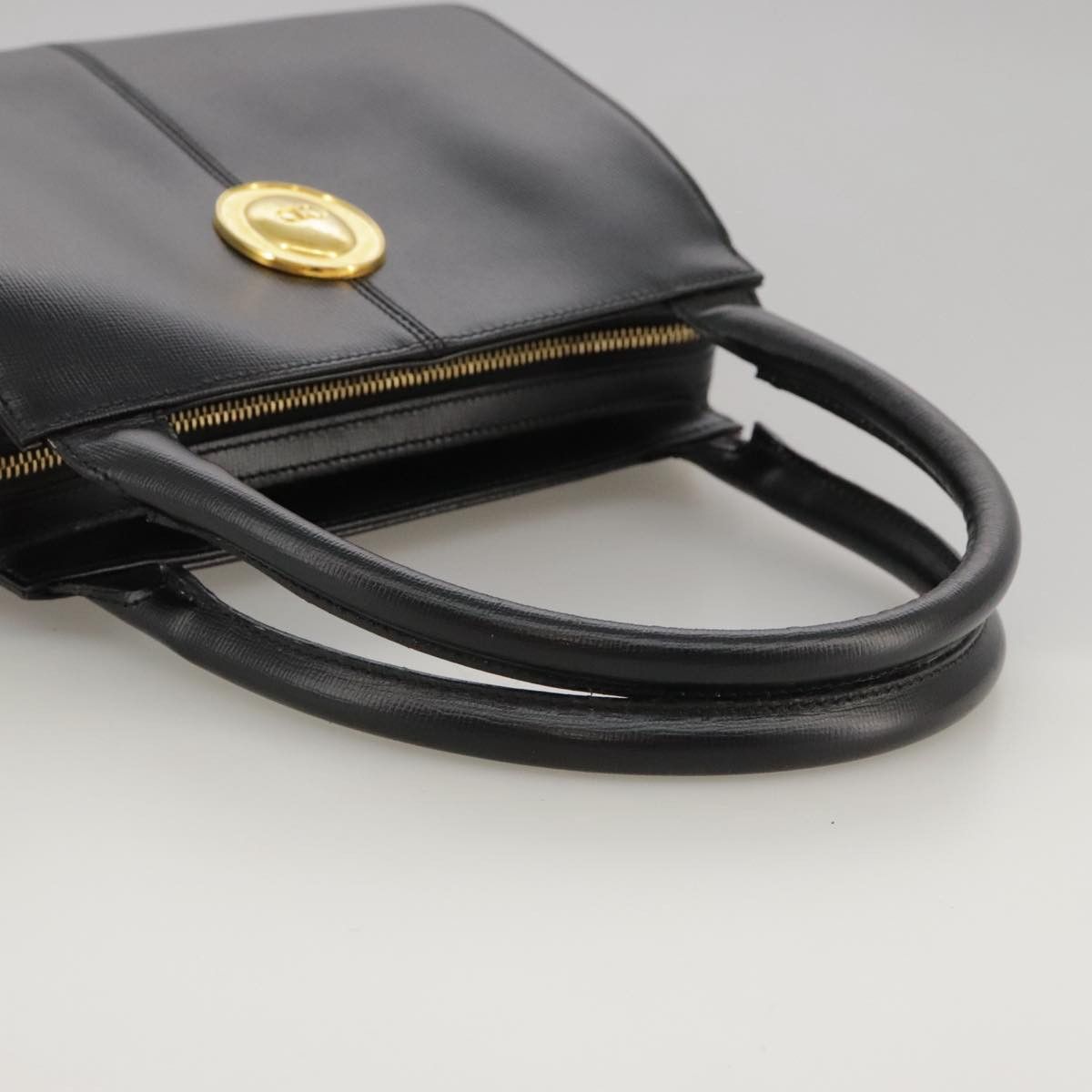 Dior Cd Black Leather Handbag (Pre-Owned) Size ONE SIZE - 4 Thumbnail