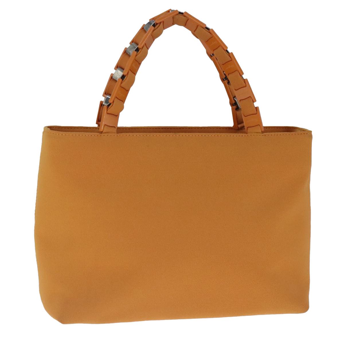 Salvatore Ferragamo Vara Orange Canvas Handbag (Pre-Owned) Size ONE SIZE - 12 Thumbnail