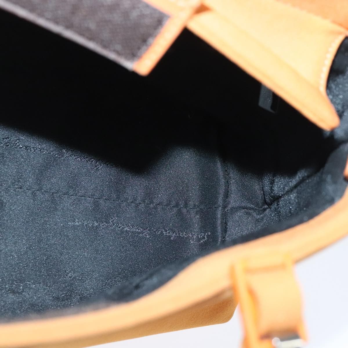 Salvatore Ferragamo Vara Orange Canvas Handbag (Pre-Owned) Size ONE SIZE - 17 Thumbnail