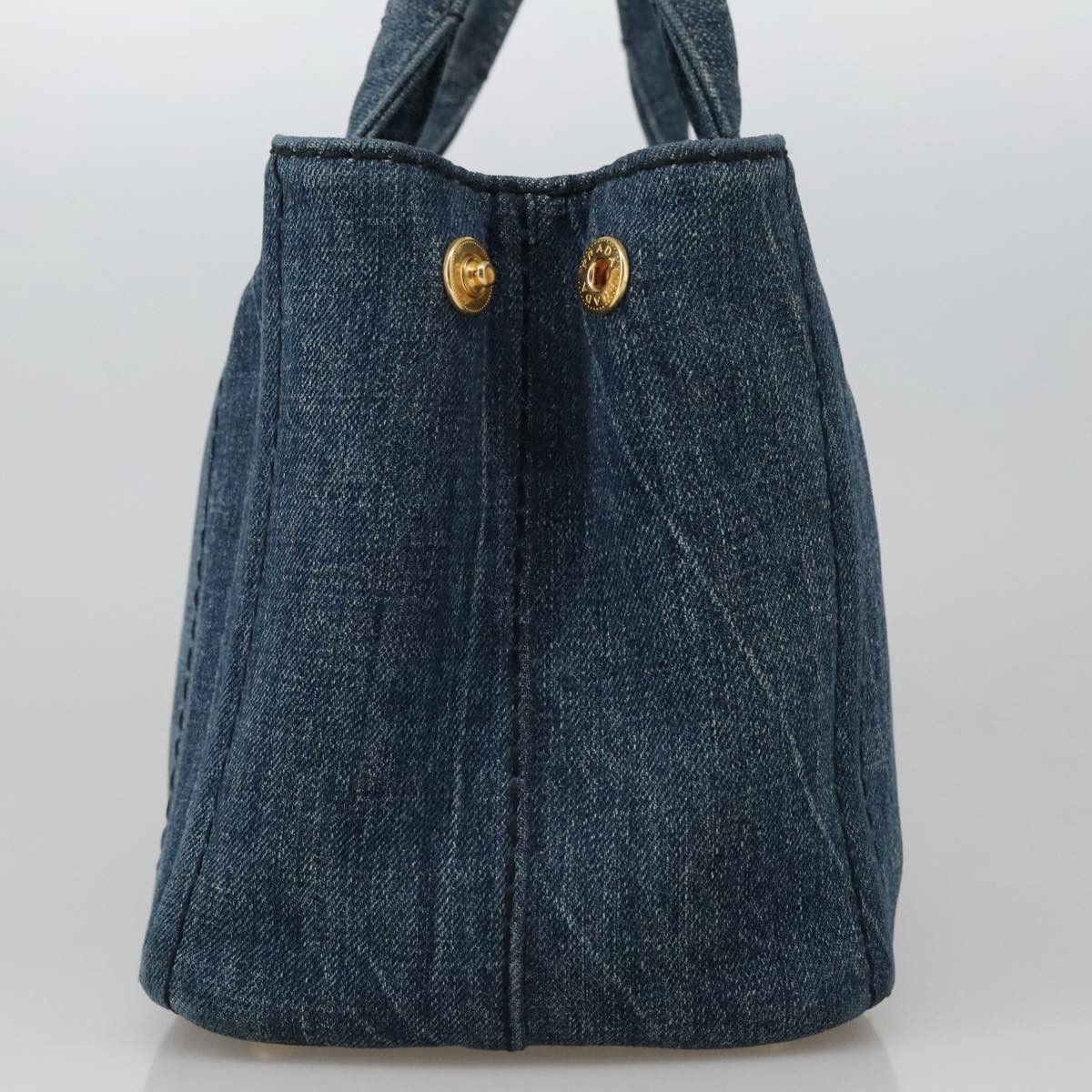 Prada Canapa Blue Denim - Jeans Tote Bag (Pre-Owned) Size ONE SIZE - 3 Thumbnail