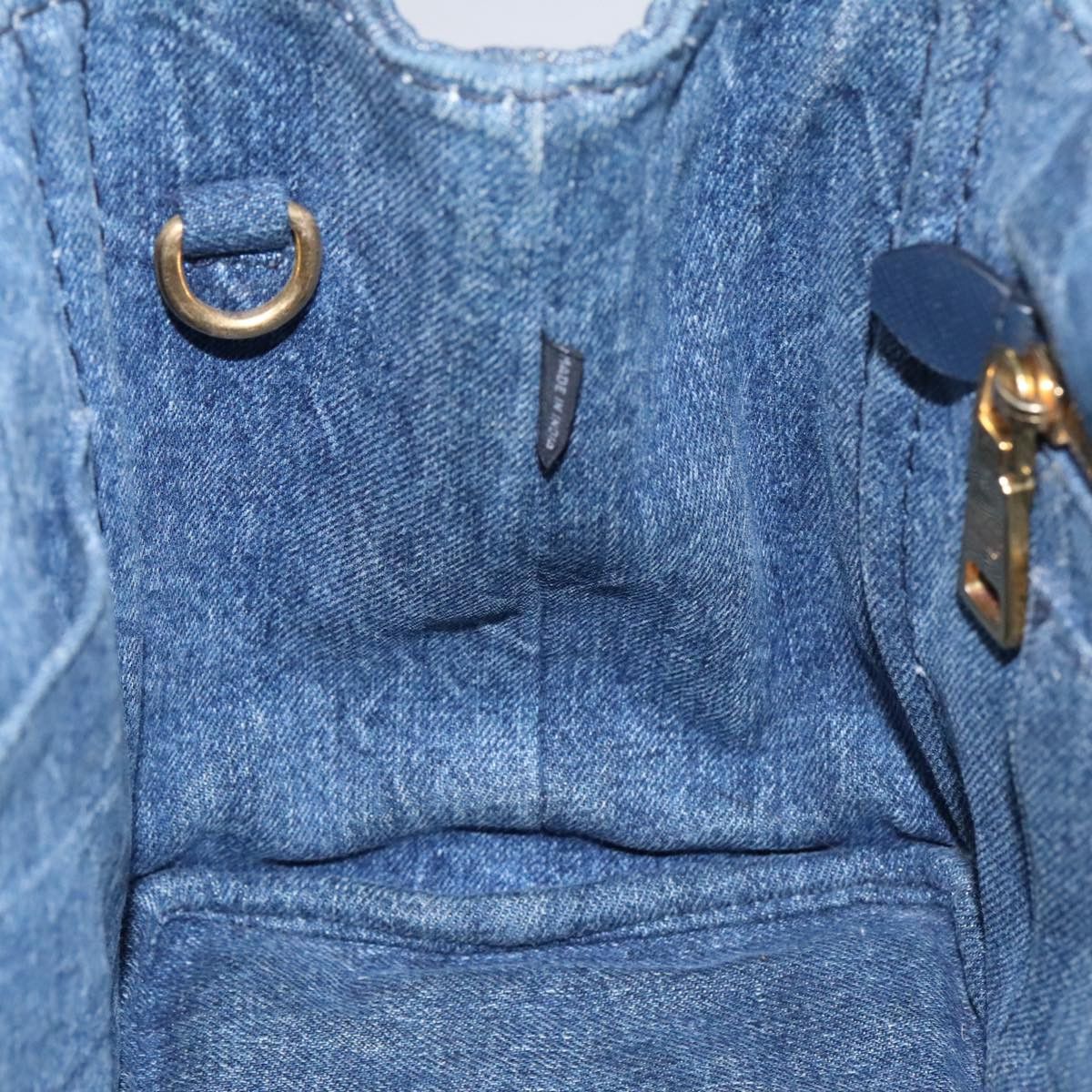 Prada Canapa Blue Denim - Jeans Tote Bag (Pre-Owned) Size ONE SIZE - 6 Thumbnail