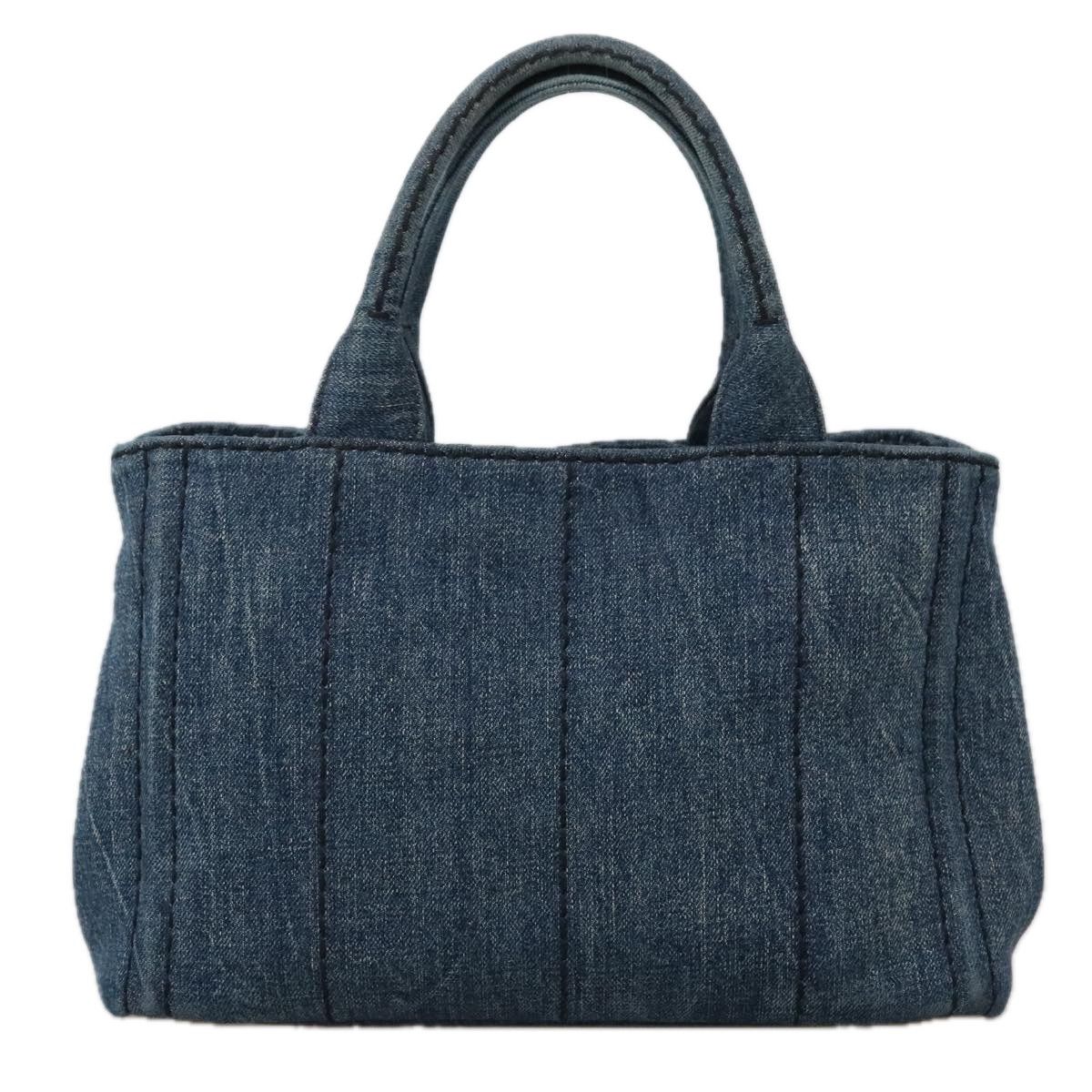 Prada Canapa Blue Denim - Jeans Tote Bag (Pre-Owned) Size ONE SIZE - 2 Thumbnail