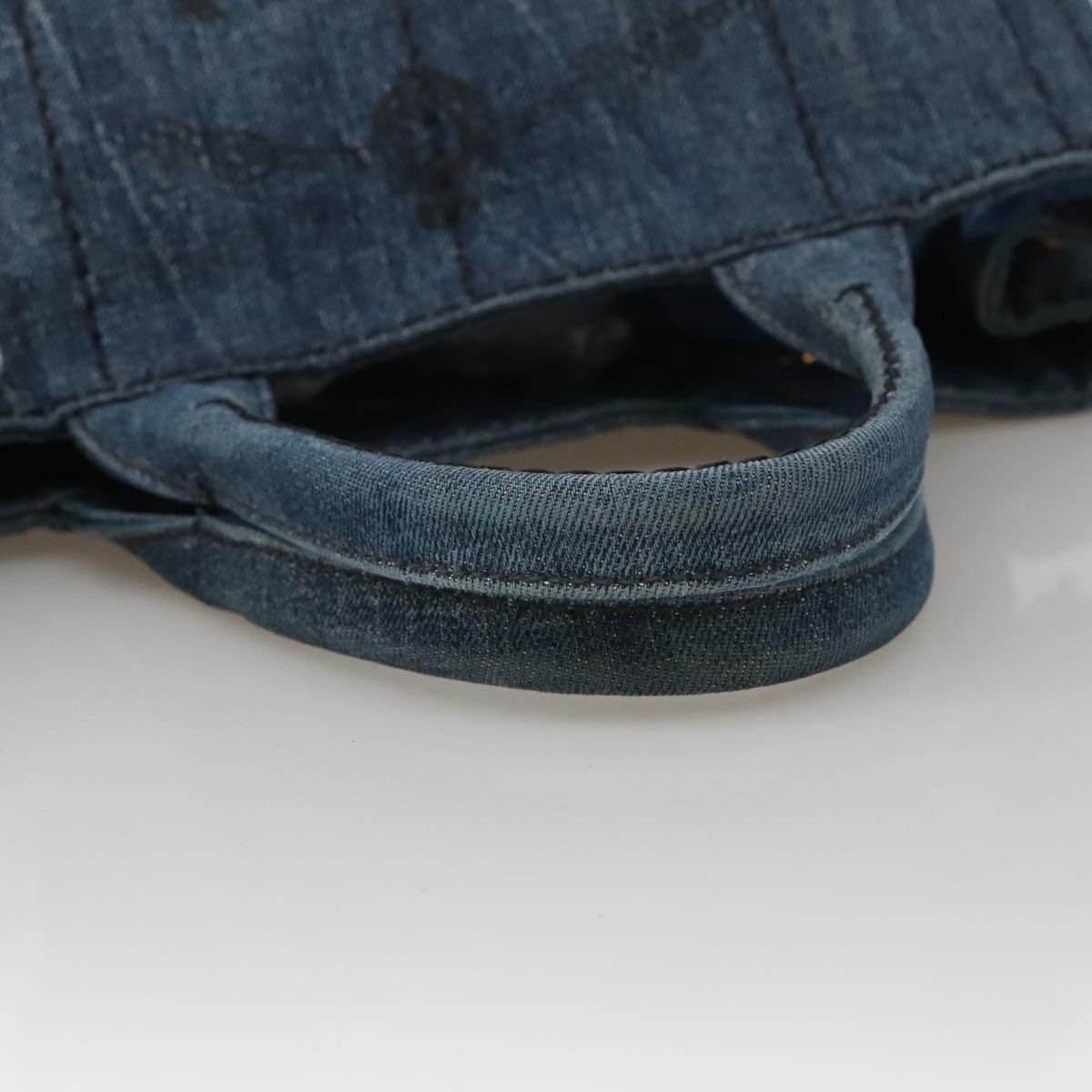 Prada Canapa Blue Denim - Jeans Tote Bag (Pre-Owned) Size ONE SIZE - 4 Thumbnail