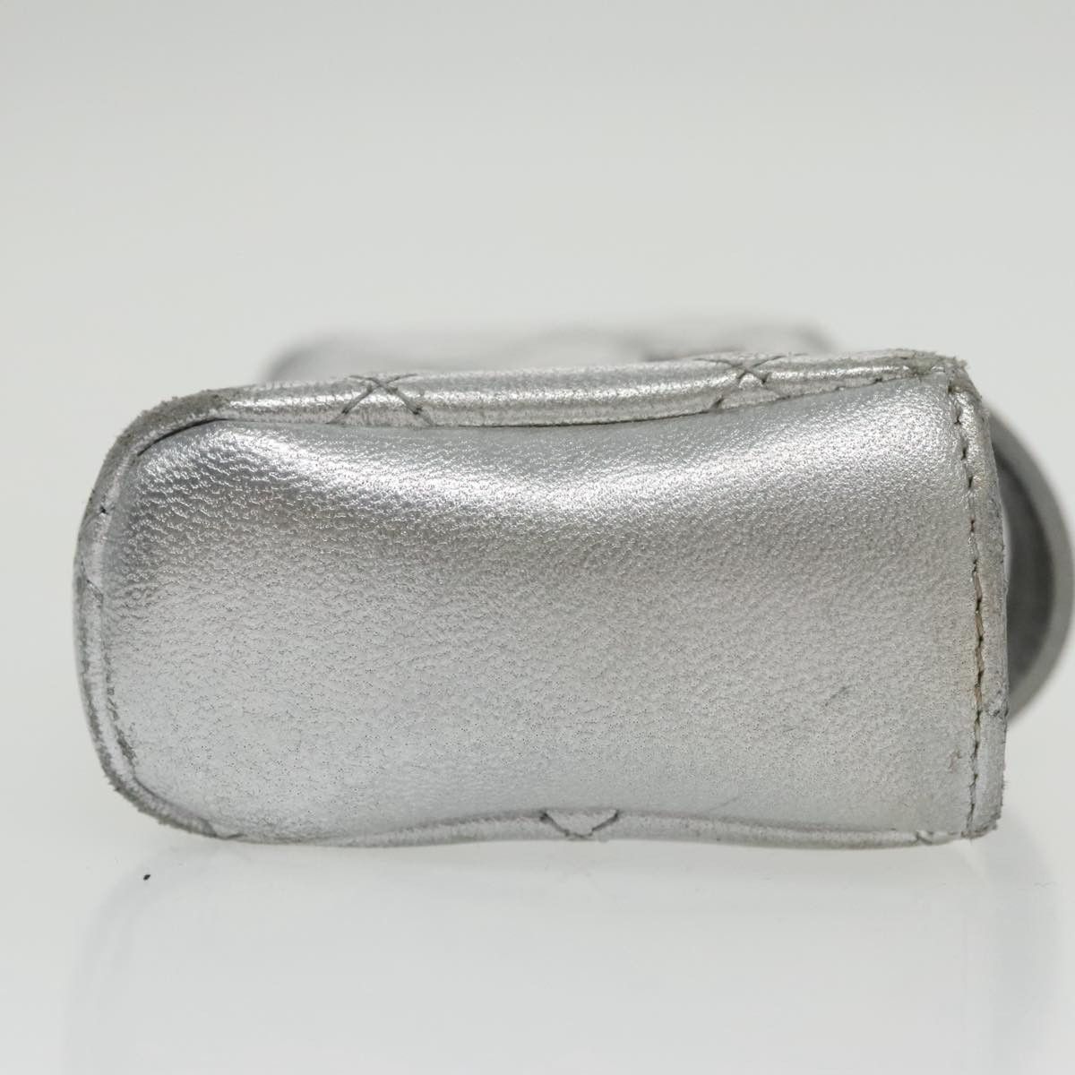 Chanel Quilted Silver Leather Clutch Bag (Pre-Owned) Size ONE SIZE - 3 Thumbnail