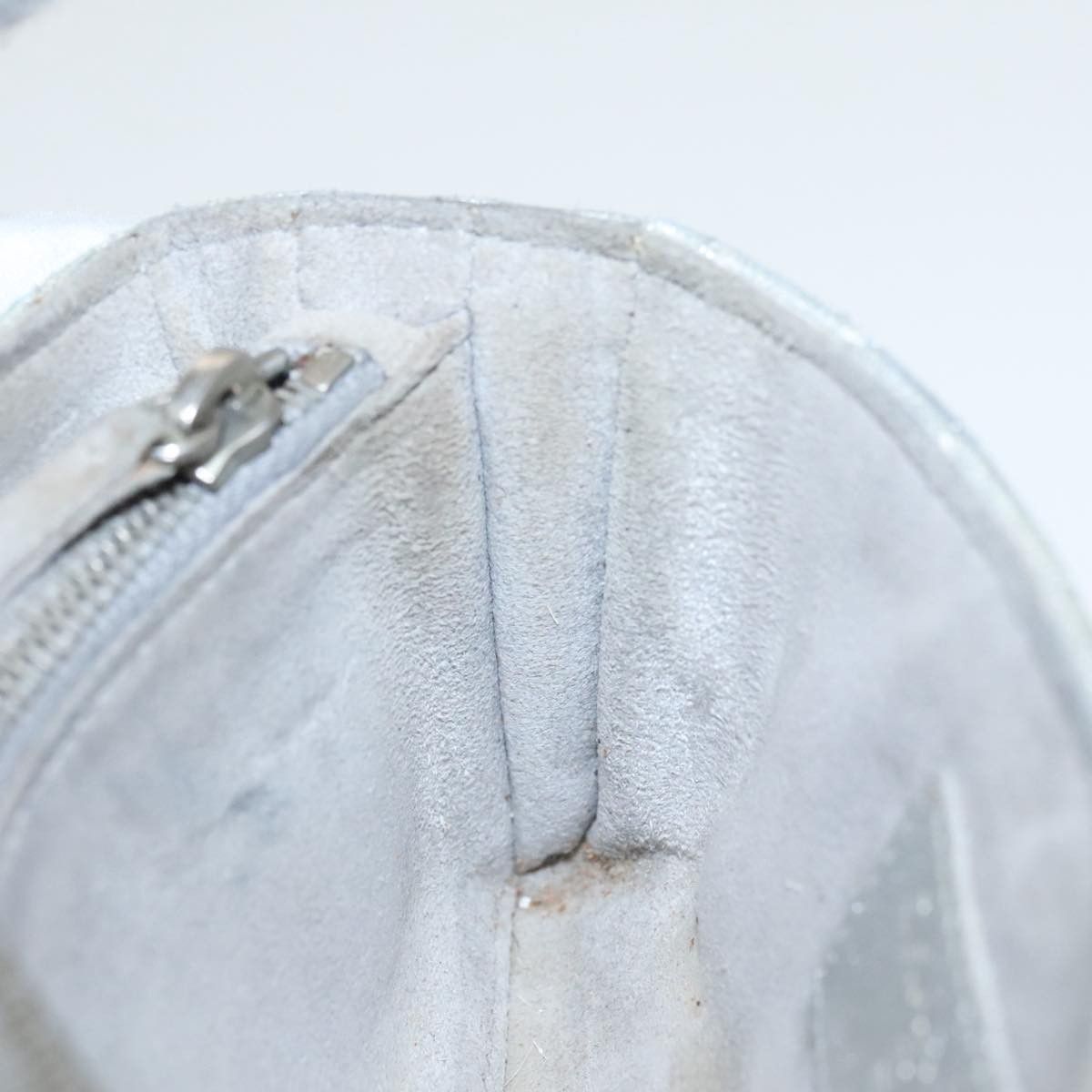 Chanel Quilted Silver Leather Clutch Bag (Pre-Owned) Size ONE SIZE - 12 Thumbnail