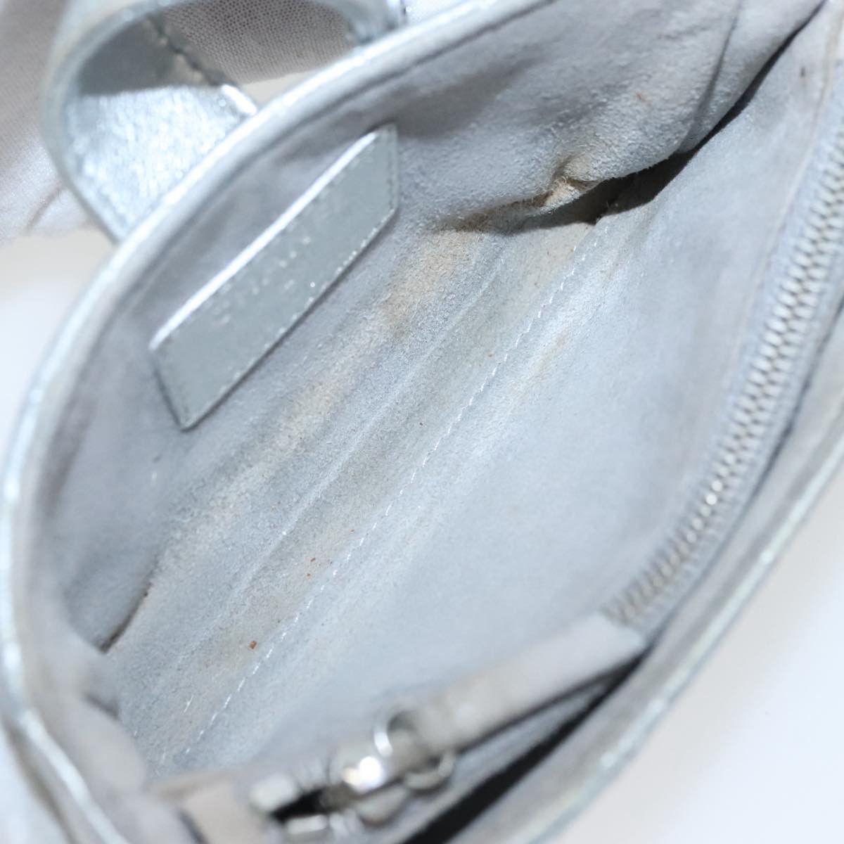 Chanel Quilted Silver Leather Clutch Bag (Pre-Owned) Size ONE SIZE - 9 Thumbnail
