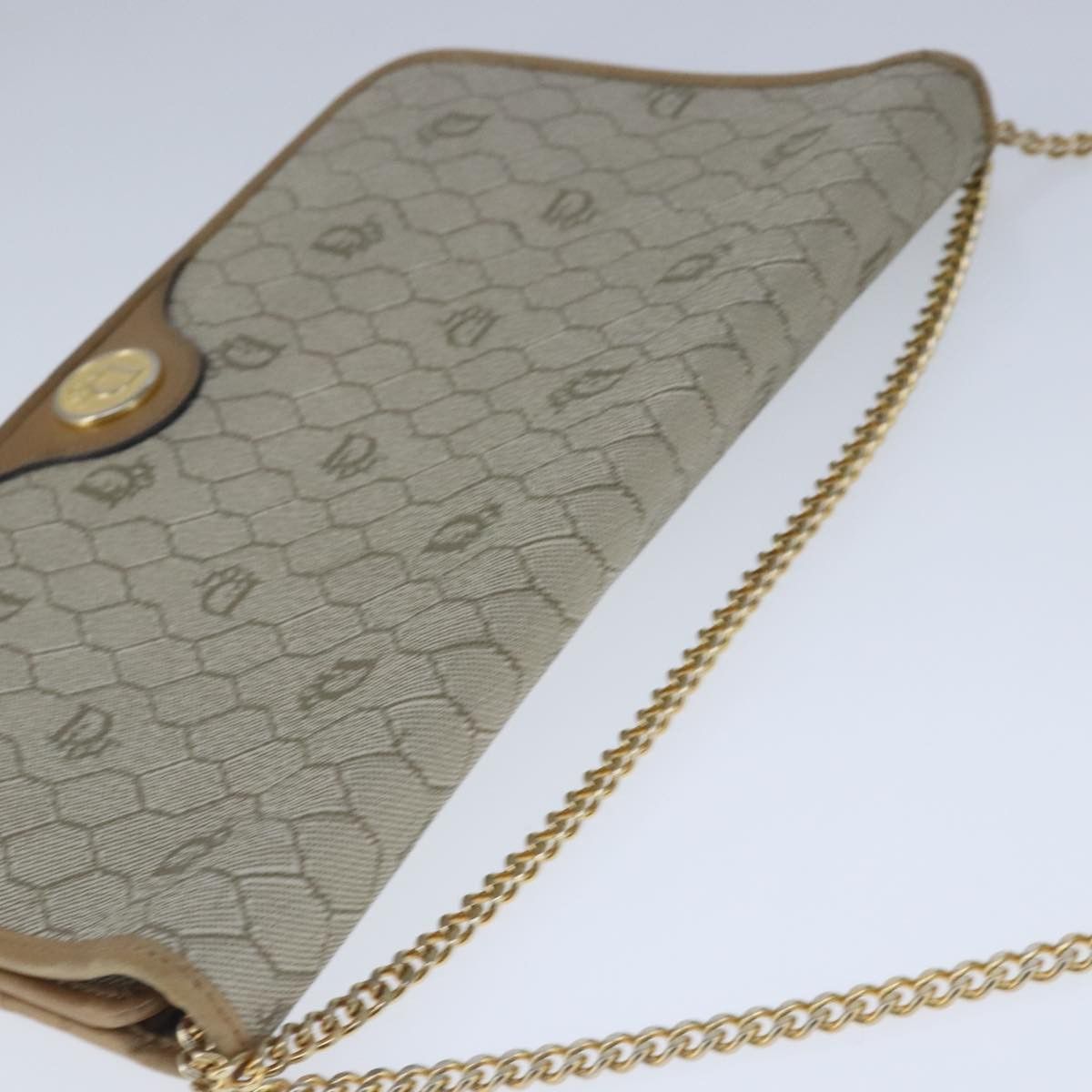 Dior Honeycomb Beige Canvas Shoulder Bag (Pre-Owned) Size ONE SIZE - 11 Thumbnail