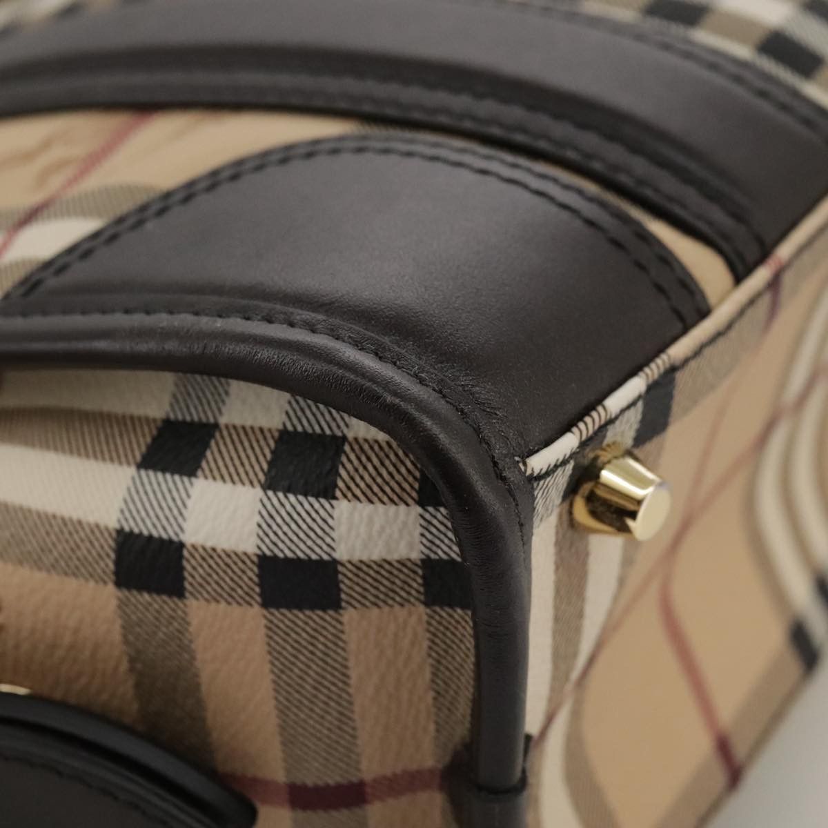 Burberry Nova Check Beige Canvas Handbag (Pre-Owned) Size ONE SIZE - 20 Thumbnail