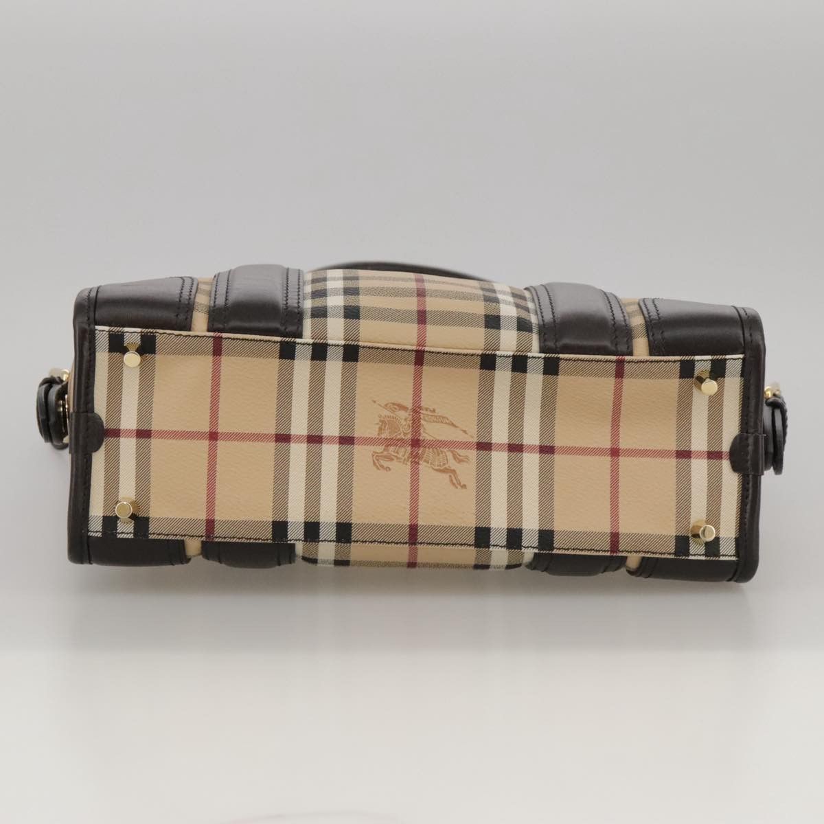 Burberry Nova Check Beige Canvas Handbag (Pre-Owned) Size ONE SIZE - 5 Thumbnail