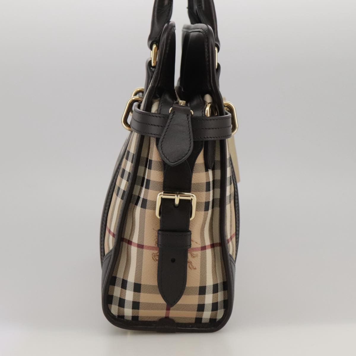 Burberry Nova Check Beige Canvas Handbag (Pre-Owned) Size ONE SIZE - 16 Thumbnail