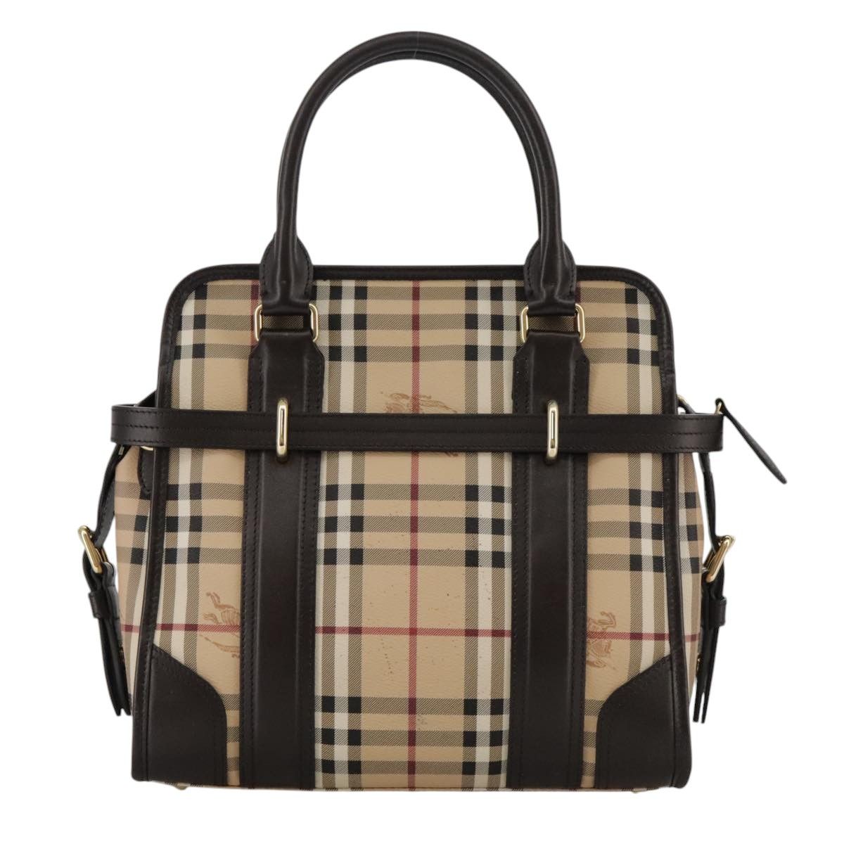 Burberry Nova Check Beige Canvas Handbag (Pre-Owned) Size ONE SIZE - 2 Thumbnail
