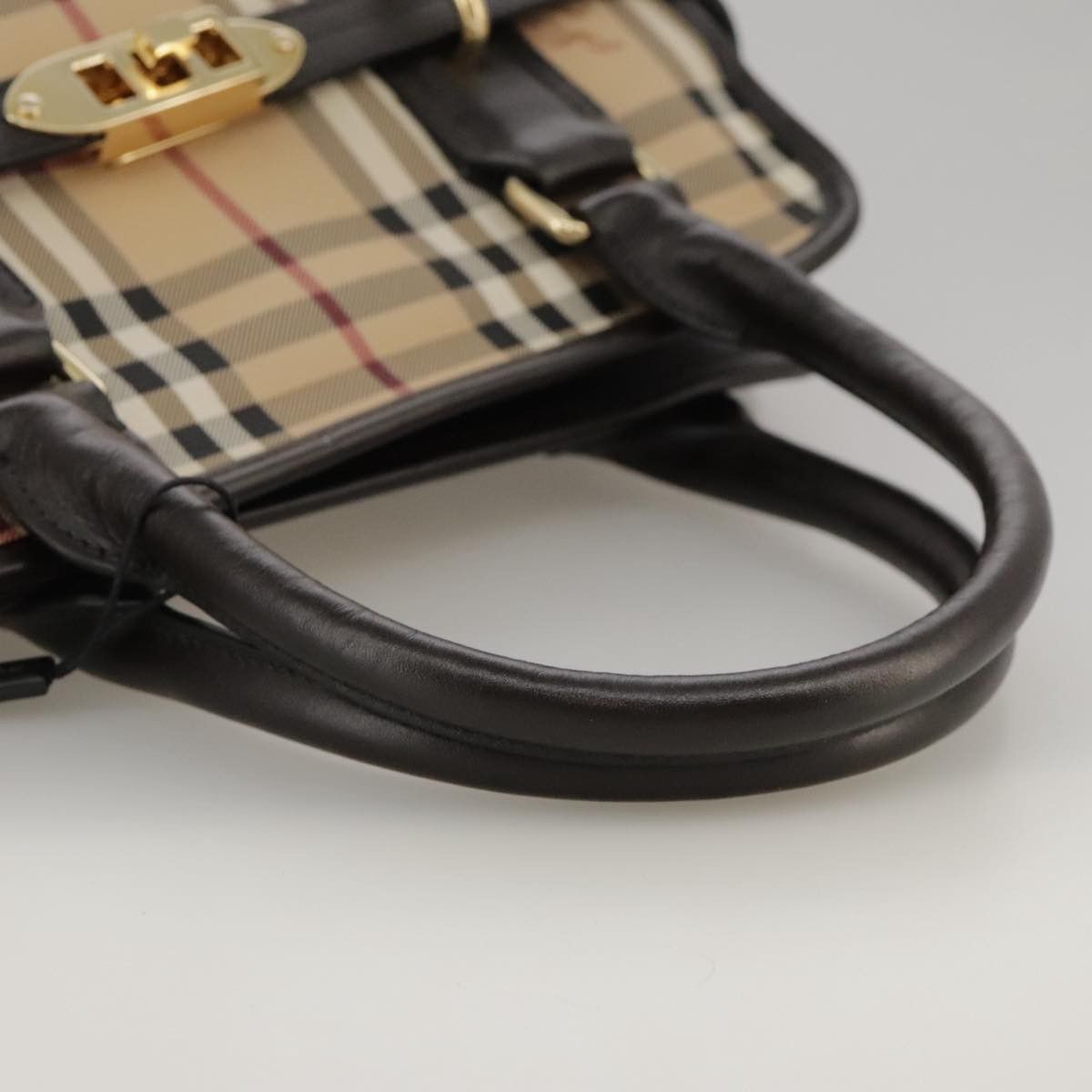 Burberry Nova Check Beige Canvas Handbag (Pre-Owned) Size ONE SIZE - 17 Thumbnail