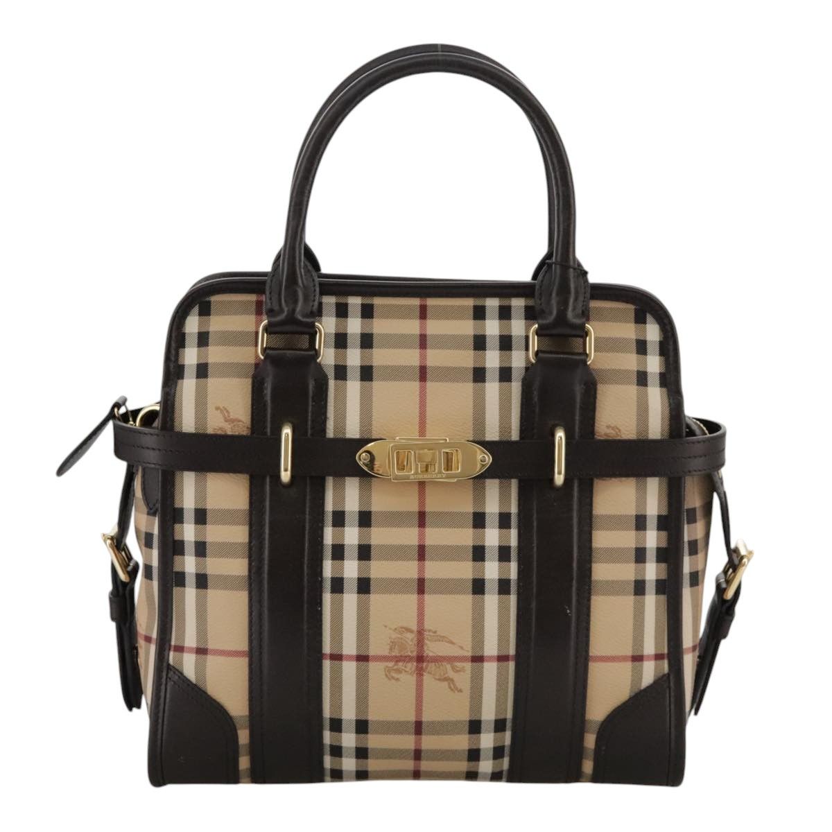 Burberry Nova Check Beige Canvas Handbag (Pre-Owned) Size ONE SIZE - 15 Thumbnail